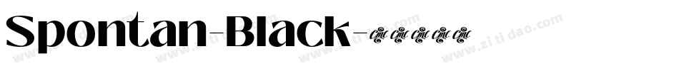 Spontan-Black字体转换