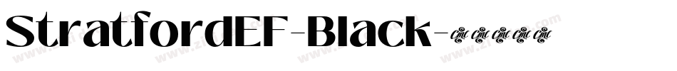 StratfordEF-Black字体转换