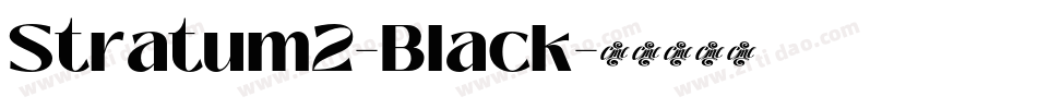 Stratum2-Black字体转换