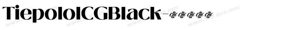TiepoloICGBlack字体转换