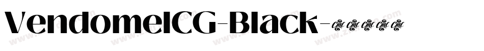 VendomeICG-Black字体转换