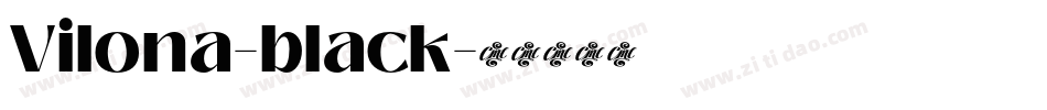 Vilona-black字体转换