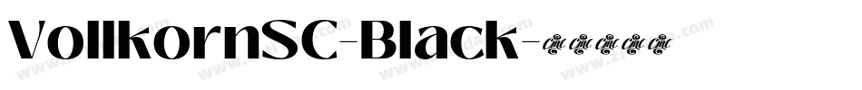 VollkornSC-Black字体转换