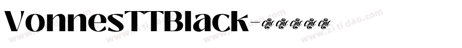 VonnesTTBlack字体转换
