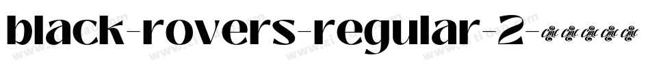 black-rovers-regular-2字体转换