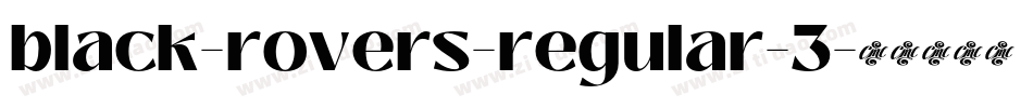 black-rovers-regular-3字体转换