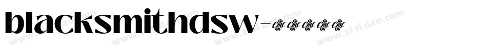 blacksmithdsw字体转换