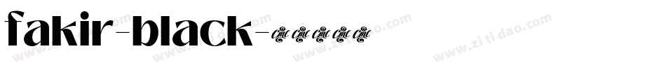 fakir-black字体转换