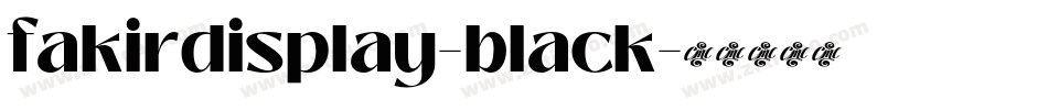 fakirdisplay-black字体转换