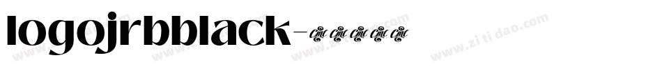 logojrbblack字体转换