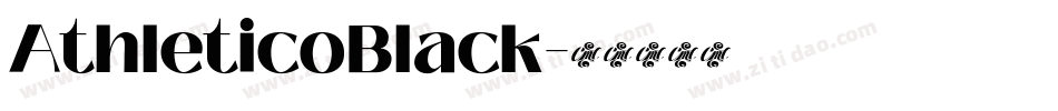 AthleticoBlack字体转换