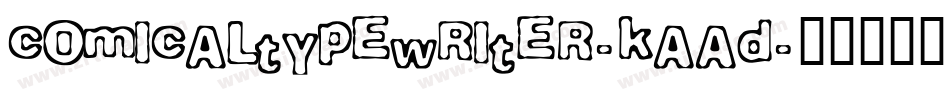 Comicaltypewriter-KAAD字体转换