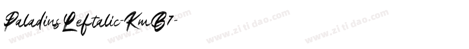 PaladinsLeftalic-KmB7字体转换