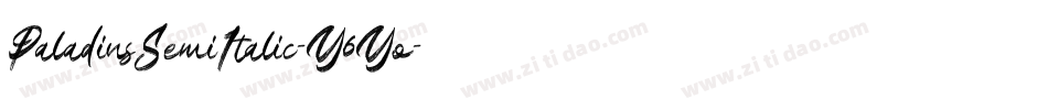 PaladinsSemiItalic-Y6Yo字体转换