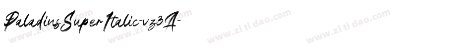 PaladinsSuperItalic-vz3A字体转换