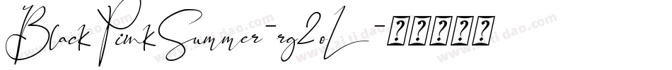 BlackPinkSummer-rg2oL字体转换