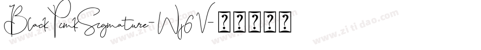 BlackPinkSignature-Wj6V字体转换 BlackPinkSignature-Wj6V字体转换