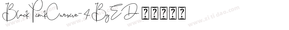 BlackPinkCursive-4BgED字体转换