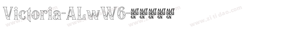 Victoria-ALwW6字体转换