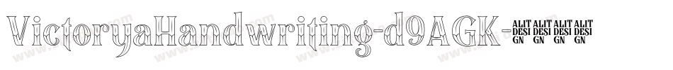 VictoryaHandwriting-d9AGK字体转换