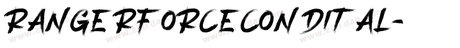 rangerforcecondital字体转换