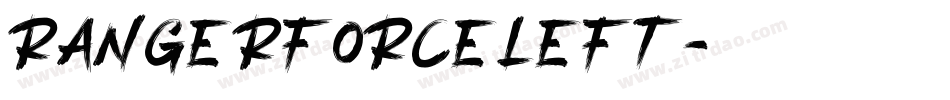 rangerforceleft字体转换