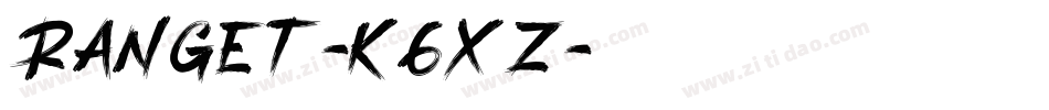 Ranget-K6XZ字体转换