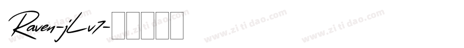 Raven-jLv7字体转换