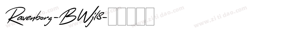 Ravenborg-BWjl8字体转换