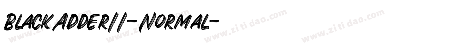 BlackAdderII-Normal字体转换