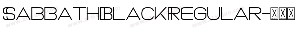 SabbathBlackRegular字体转换