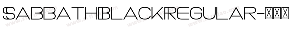 SabbathBlackRegular字体转换