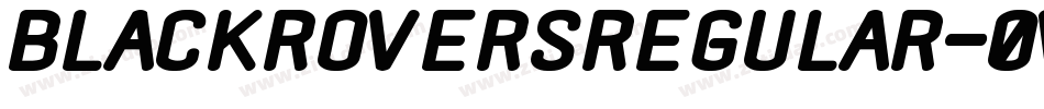 BlackRoversRegular-0WWWv字体转换