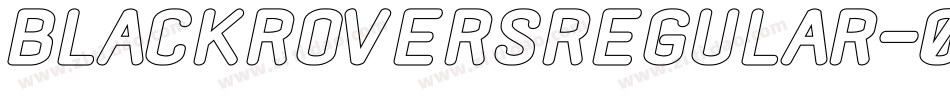 BlackRoversRegular-0WWWv字体转换