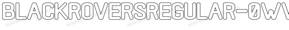 BlackRoversRegular-0WWWv字体转换