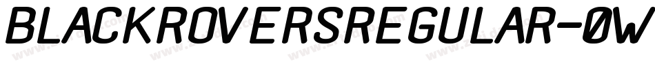 BlackRoversRegular-0WWWv字体转换