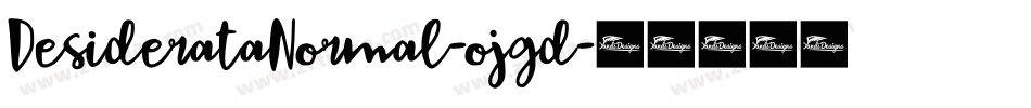 DesiderataNormal-ojgd字体转换