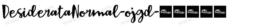 DesiderataNormal-ojgd字体转换