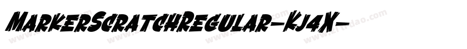 MarkerScratchRegular-Kj4X字体转换