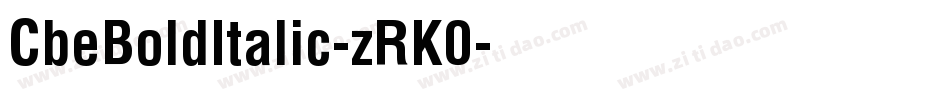 CbeBoldItalic-zRK0字体转换