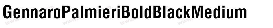 GennaroPalmieriBoldBlackMedium-qpw0字体转换 GennaroPalmieriBoldBlackMedium-qpw0字体转换