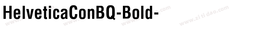 HelveticaConBQ-Bold字体转换