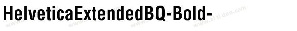 HelveticaExtendedBQ-Bold字体转换