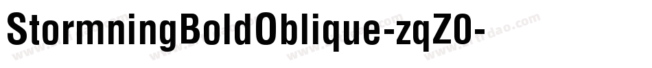 StormningBoldOblique-zqZ0字体转换