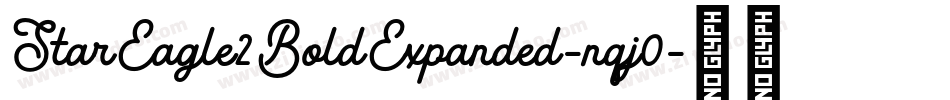 StarEagle2BoldExpanded-nqj0字体转换