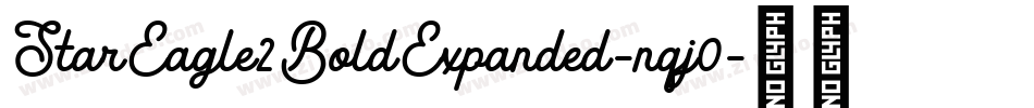 StarEagle2BoldExpanded-nqj0字体转换