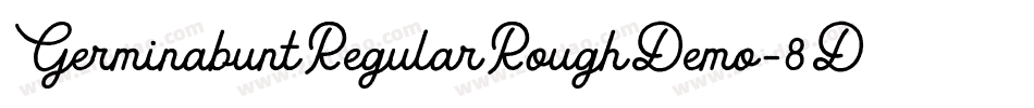 GerminabuntRegularRoughDemo-8Dvg字体转换