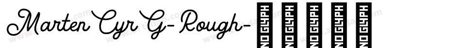 MartenCyrG-Rough字体转换