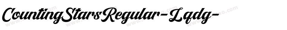 CountingStarsRegular-Lqdg字体转换