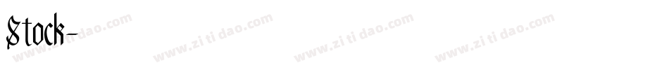 Stock字体转换